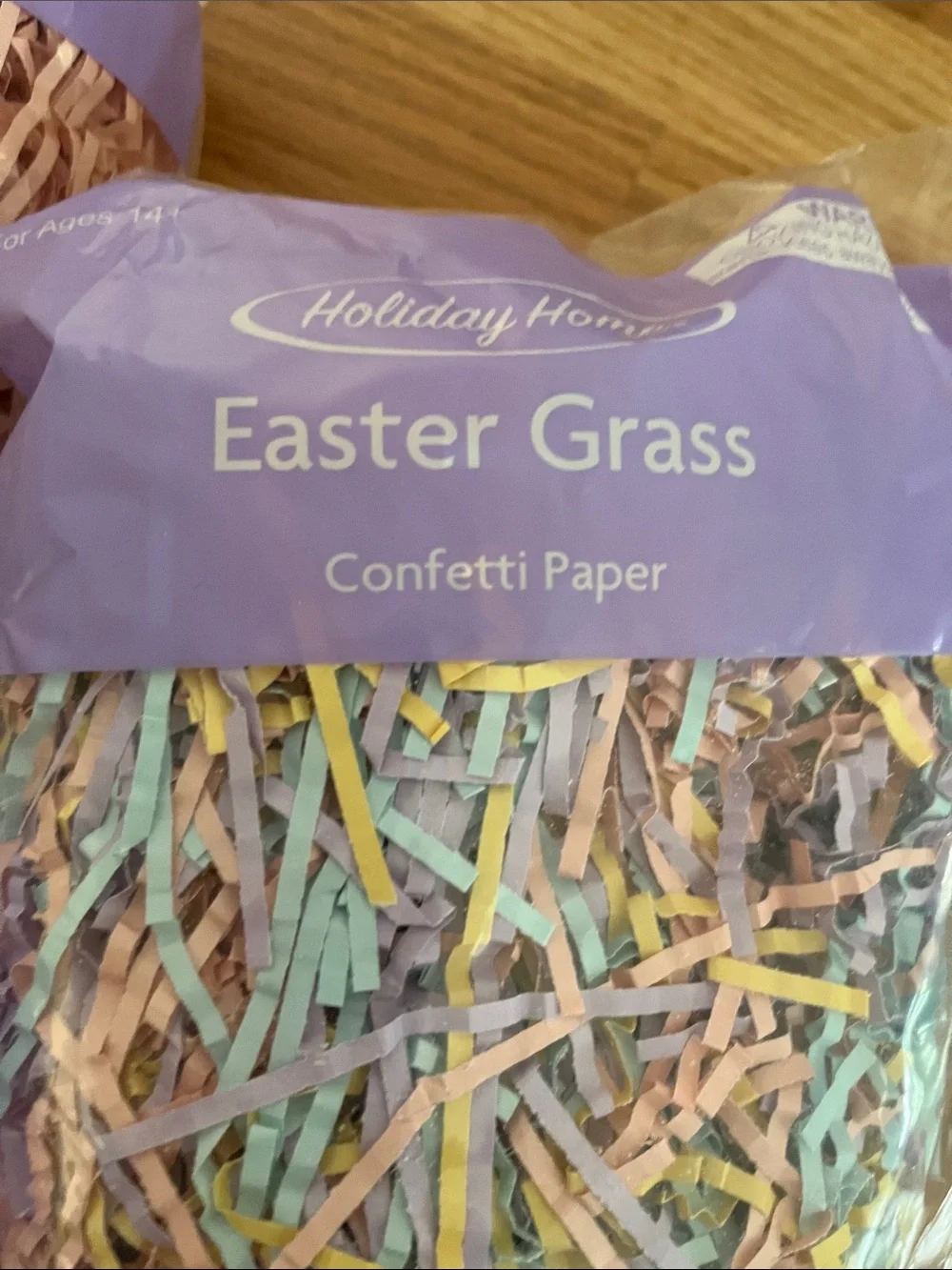 Pink & Purple Easter Grass Decorative Paper Fill